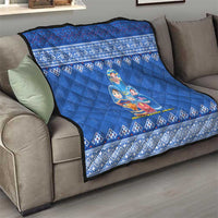 Russia Matryoshka Spirit Quilt with Folk Pattern and Double-Headed Eagle Emblem