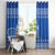 Russia Matryoshka Spirit Window Curtain with Folk Pattern and Double-Headed Eagle Emblem