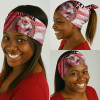 Personalized Tunisia Football Neck Gaiter Tunisian Flag Carthage Eagles Mascot Grunge Style