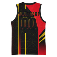 Personalized Belgium Soccer Red Devils Mascot Basketball Jersey Royal Belgian Football Geometric Simple Style