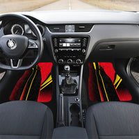 Personalized Belgium Soccer Red Devils Mascot Car Mats Royal Belgian Football Geometric Simple Style