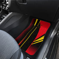 Personalized Belgium Soccer Red Devils Mascot Car Mats Royal Belgian Football Geometric Simple Style