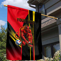 Personalized Belgium Soccer Red Devils Mascot Garden Flag Royal Belgian Football Geometric Simple Style