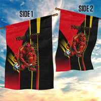 Personalized Belgium Soccer Red Devils Mascot Garden Flag Royal Belgian Football Geometric Simple Style