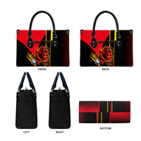 Personalized Belgium Soccer Red Devils Mascot Leather Bag Royal Belgian Football Geometric Simple Style