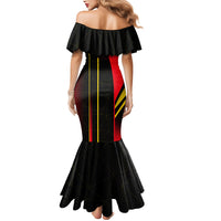 Personalized Belgium Soccer Red Devils Mascot Mermaid Dress Royal Belgian Football Geometric Simple Style
