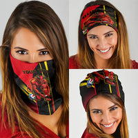 Personalized Belgium Soccer Red Devils Mascot Neck Gaiter Royal Belgian Football Geometric Simple Style