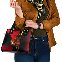 Personalized Belgium Soccer Red Devils Mascot Shoulder Handbag Royal Belgian Football Geometric Simple Style
