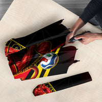 Personalized Belgium Soccer Red Devils Mascot Umbrella Royal Belgian Football Geometric Simple Style