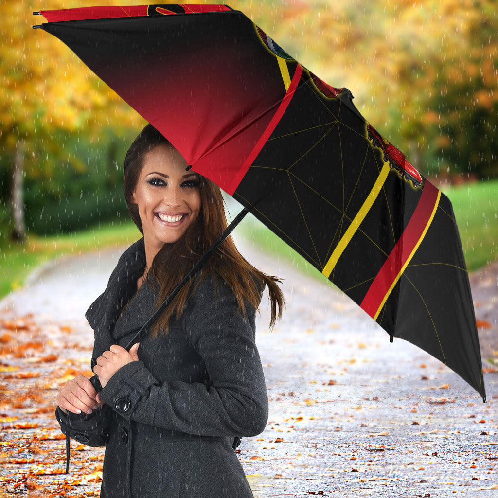 Personalized Belgium Soccer Red Devils Mascot Umbrella Royal Belgian Football Geometric Simple Style
