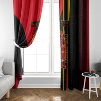 Personalized Belgium Soccer Red Devils Mascot Window Curtain Royal Belgian Football Geometric Simple Style