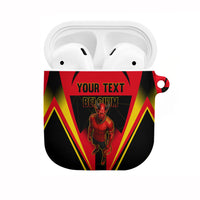 Personalized Belgium Soccer AirPods Case Belgian Football Pride Red Devils Mascot