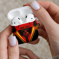 Personalized Belgium Soccer AirPods Case Belgian Football Pride Red Devils Mascot