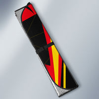 Personalized Belgium Soccer Auto Sun Shade Belgian Football Pride Red Devils Mascot