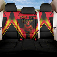 Personalized Belgium Soccer Back Car Seat Cover Belgian Football Pride Red Devils Mascot