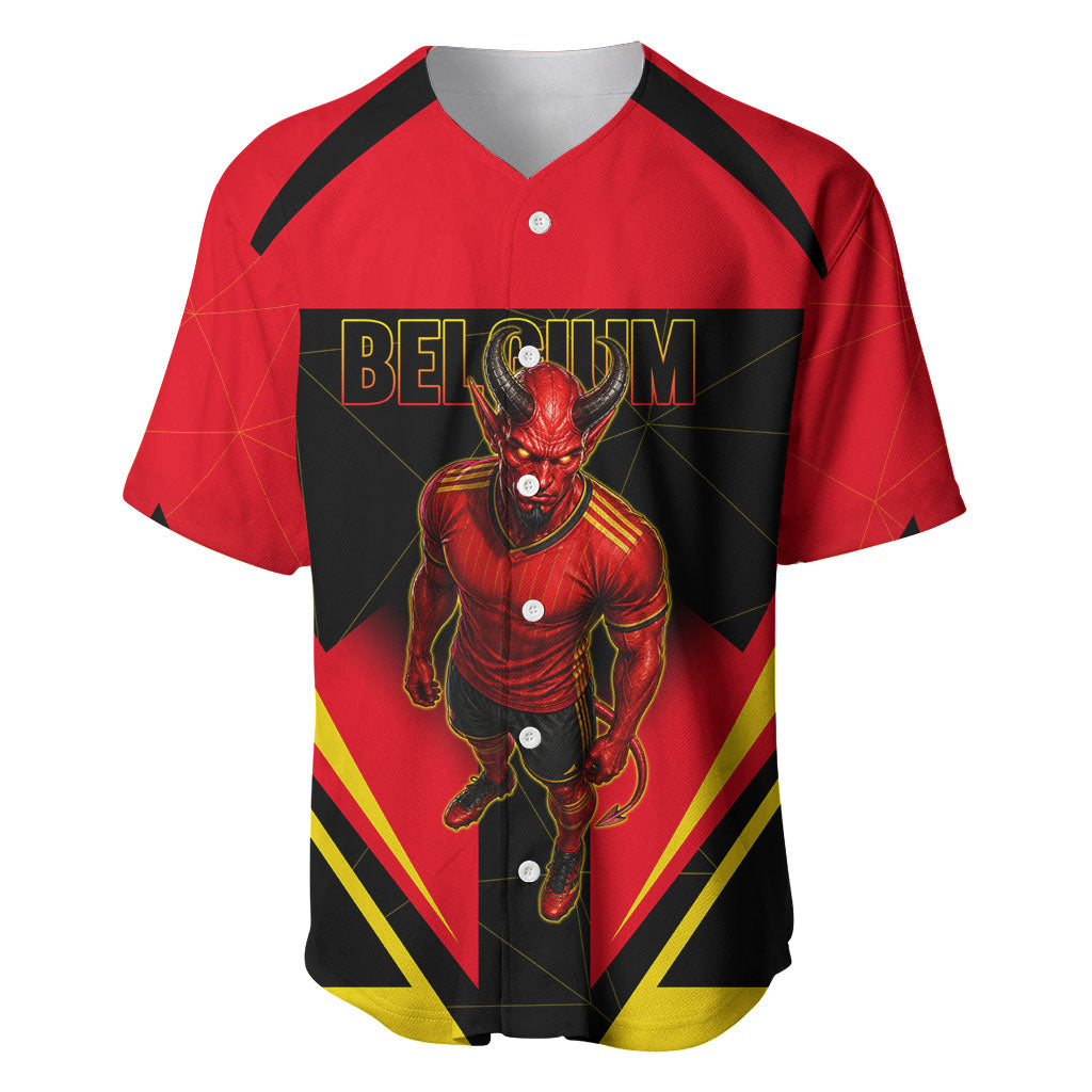 Personalized Belgium Soccer Baseball Jersey Belgian Football Pride Red Devils Mascot