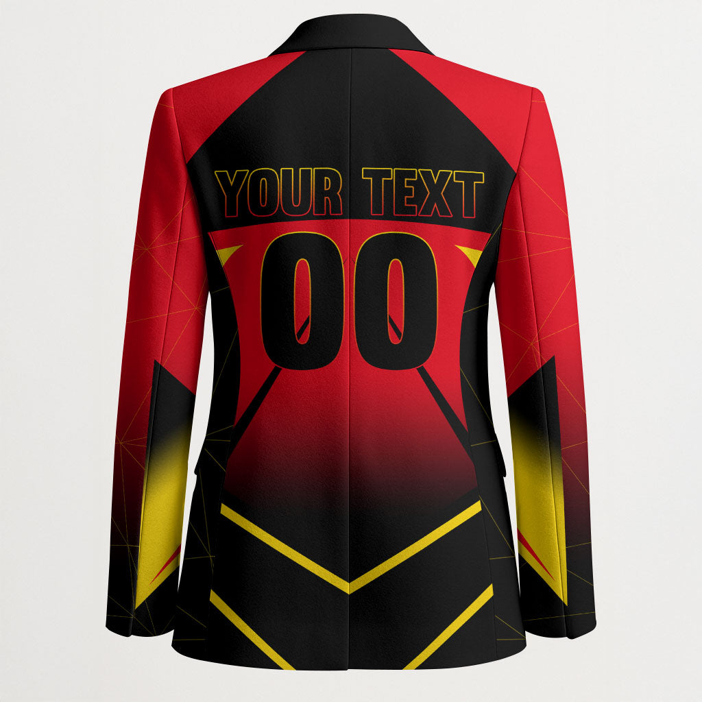 Personalized Belgium Soccer Blazer Belgian Football Pride Red Devils Mascot