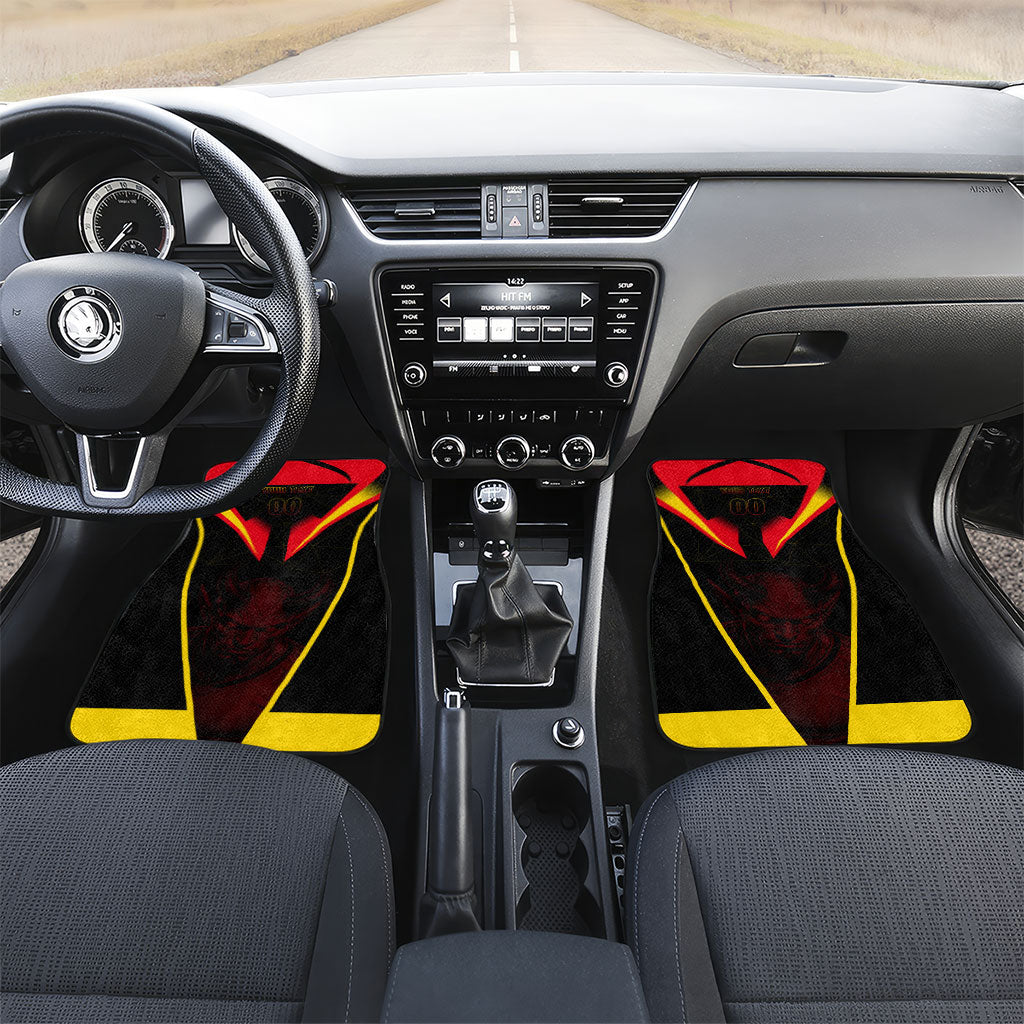 Personalized Belgium Soccer Car Mats Belgian Football Pride Red Devils Mascot