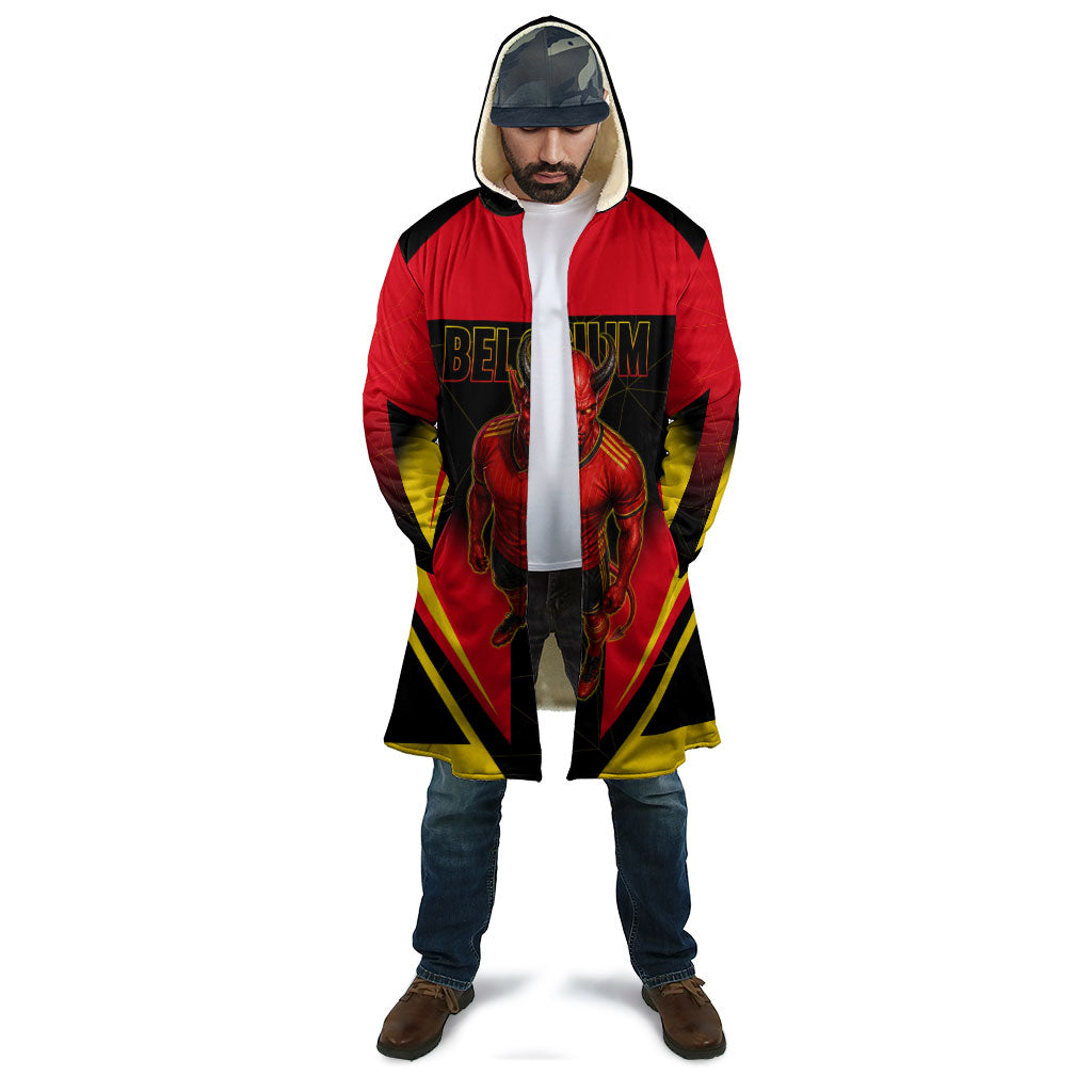 Personalized Belgium Soccer Cloak Belgian Football Pride Red Devils Mascot
