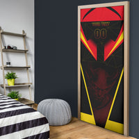 Personalized Belgium Soccer Door Cover Belgian Football Pride Red Devils Mascot