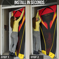 Personalized Belgium Soccer Door Cover Belgian Football Pride Red Devils Mascot