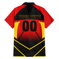 Personalized Belgium Soccer Hawaiian Shirt Belgian Football Pride Red Devils Mascot