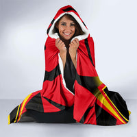 Personalized Belgium Soccer Hooded Blanket Belgian Football Pride Red Devils Mascot