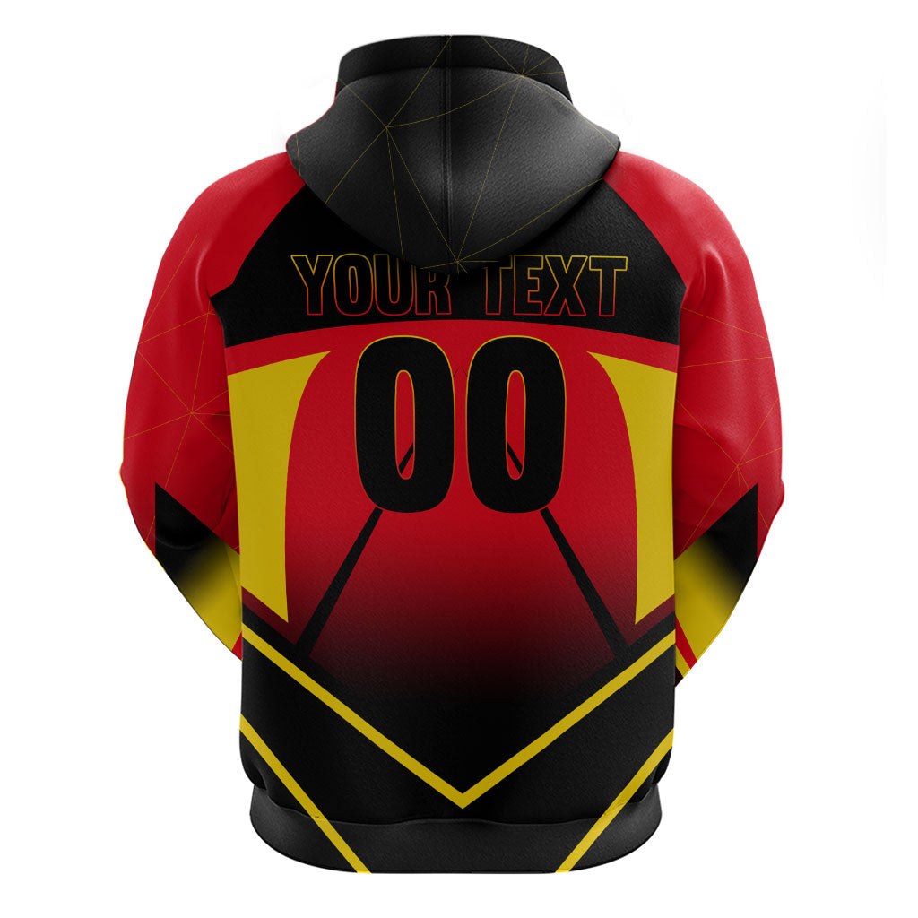Personalized Belgium Soccer Hoodie Belgian Football Pride Red Devils Mascot