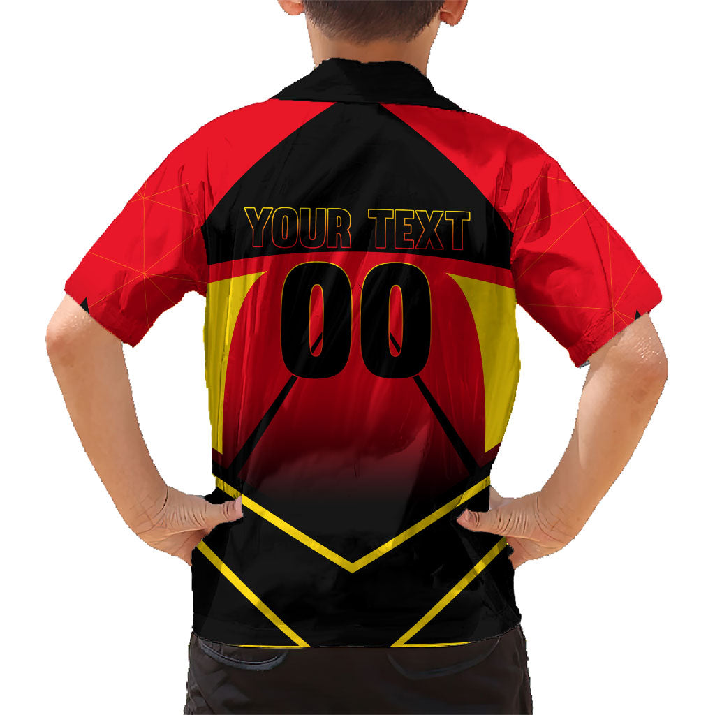 Personalized Belgium Soccer Kid Hawaiian Shirt Belgian Football Pride Red Devils Mascot