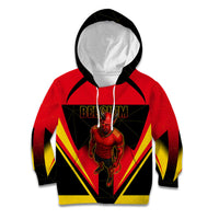 Personalized Belgium Soccer Kid Hoodie Belgian Football Pride Red Devils Mascot