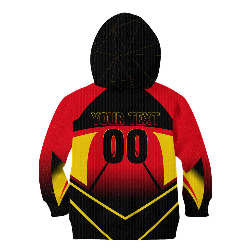 Personalized Belgium Soccer Kid Hoodie Belgian Football Pride Red Devils Mascot