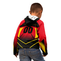 Personalized Belgium Soccer Kid Hoodie Belgian Football Pride Red Devils Mascot