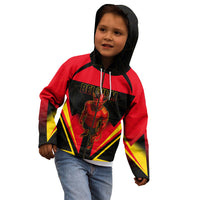 Personalized Belgium Soccer Kid Hoodie Belgian Football Pride Red Devils Mascot