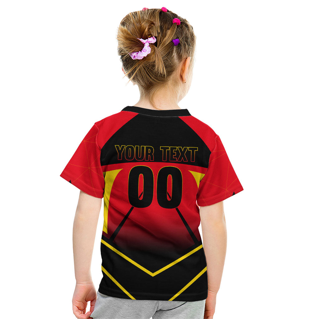 Personalized Belgium Soccer Kid T Shirt Belgian Football Pride Red Devils Mascot