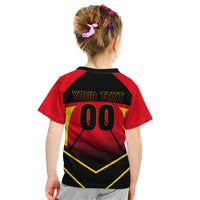 Personalized Belgium Soccer Kid T Shirt Belgian Football Pride Red Devils Mascot