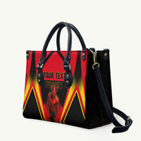Personalized Belgium Soccer Leather Bag Belgian Football Pride Red Devils Mascot