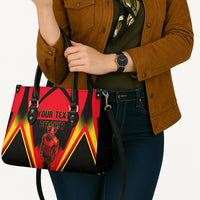 Personalized Belgium Soccer Leather Bag Belgian Football Pride Red Devils Mascot