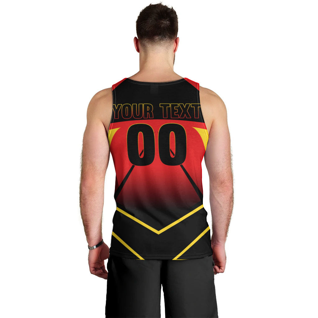 Personalized Belgium Soccer Men Tank Top Belgian Football Pride Red Devils Mascot