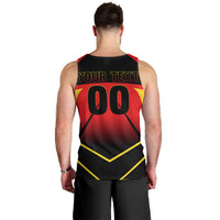 Personalized Belgium Soccer Men Tank Top Belgian Football Pride Red Devils Mascot