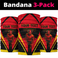 Personalized Belgium Soccer Neck Gaiter Belgian Football Pride Red Devils Mascot