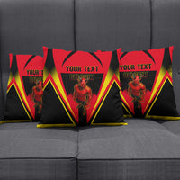 Personalized Belgium Soccer Pillow Cover Belgian Football Pride Red Devils Mascot
