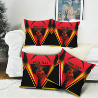 Personalized Belgium Soccer Pillow Cover Belgian Football Pride Red Devils Mascot