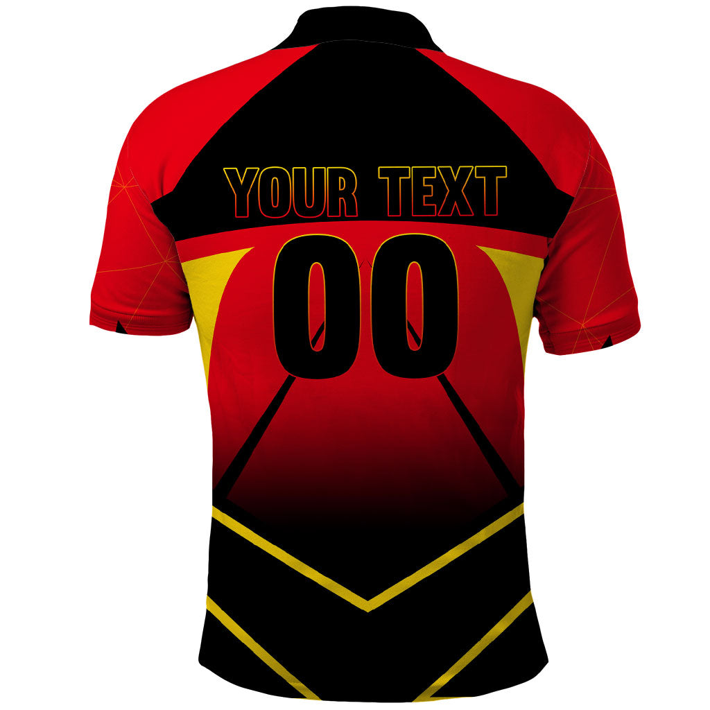 Personalized Belgium Soccer Polo Shirt Belgian Football Pride Red Devils Mascot