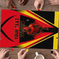 Personalized Belgium Soccer Puzzle Belgian Football Pride Red Devils Mascot