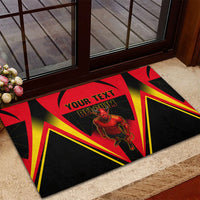 Personalized Belgium Soccer Rubber Doormat Belgian Football Pride Red Devils Mascot