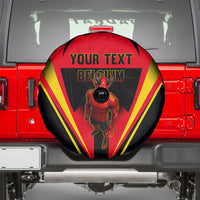 Personalized Belgium Soccer Spare Tire Cover Belgian Football Pride Red Devils Mascot