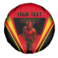 Personalized Belgium Soccer Spare Tire Cover Belgian Football Pride Red Devils Mascot