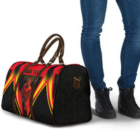 Personalized Belgium Soccer Travel Bag Belgian Football Pride Red Devils Mascot