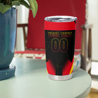 Personalized Belgium Soccer Tumbler Cup Belgian Football Pride Red Devils Mascot