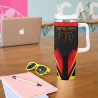 Personalized Belgium Soccer Tumbler With Handle Belgian Football Pride Red Devils Mascot